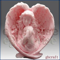 Mother Angel holds her Baby Tight - 3D Soap and Candle Mold
