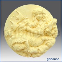 Giselle, Mermaid of the Guitar - Detail of high relief sculpture