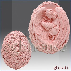 Mother Angel with Infant - 3D Soap and Candle Mold