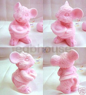 Lucky, Wealthy Mouse - 3D Soap and Candle Mold